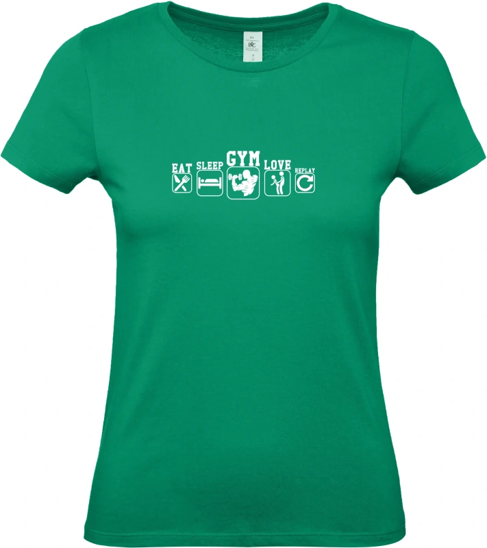 Dámské tričko Eat Sleep Gym Love 4