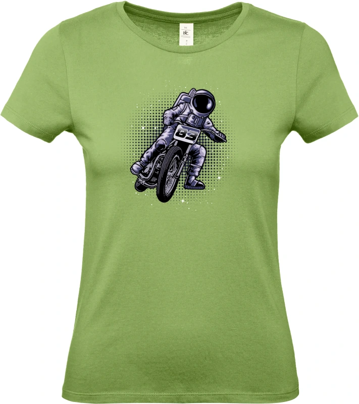 Dámské tričko Vesmírný Závodník - Astronaut na Motorce 9