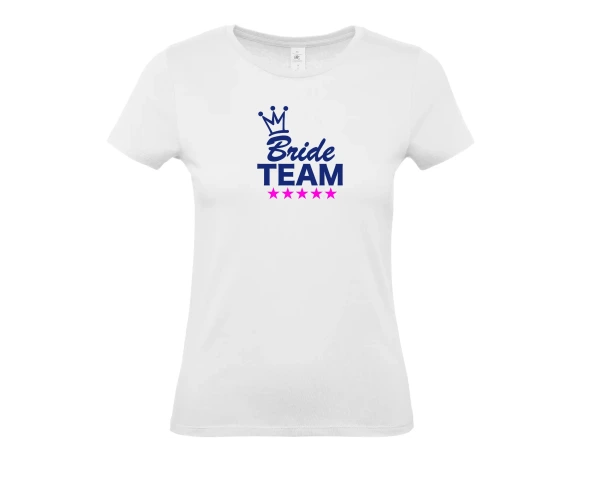 Dámské tričko Bride TEAM korunka a hvězdičky 2