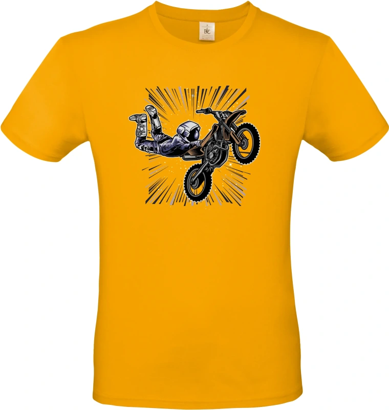 Pánské tričko Vesmírný Motorkář - Astronaut na MX stroji 6