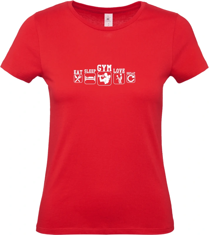 Dámské tričko Eat Sleep Gym Love 3