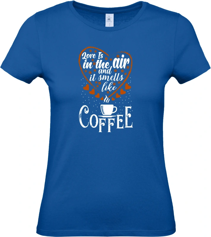 Dámské tričko Smells coffee 3