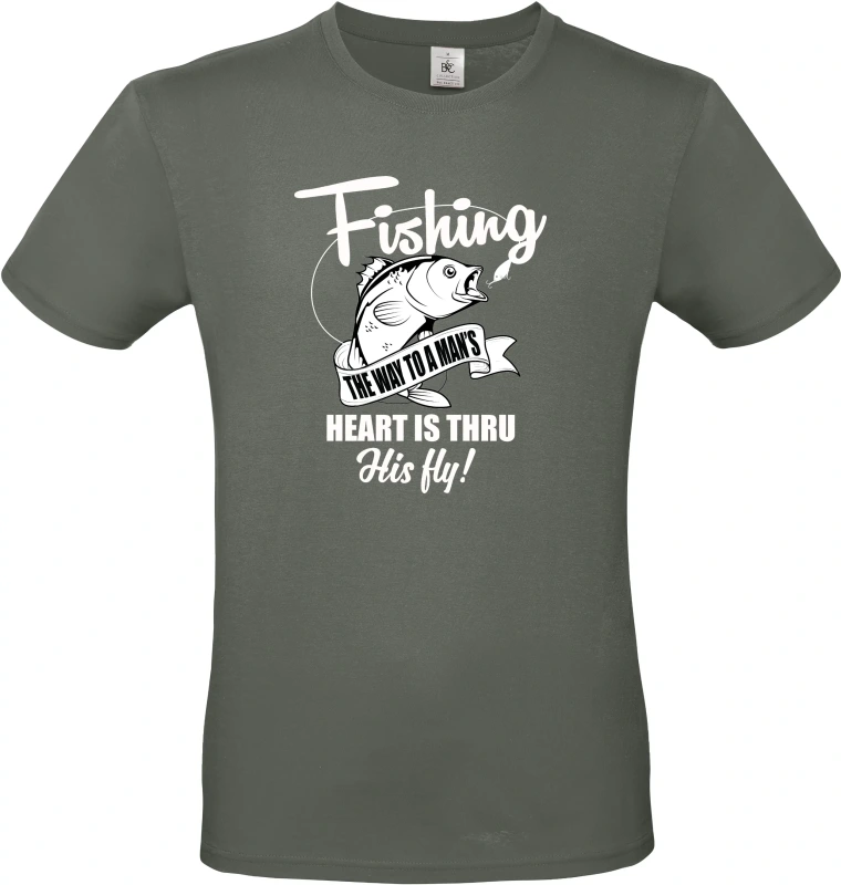 Pánské tričko Fishing the way to a man's heart 2