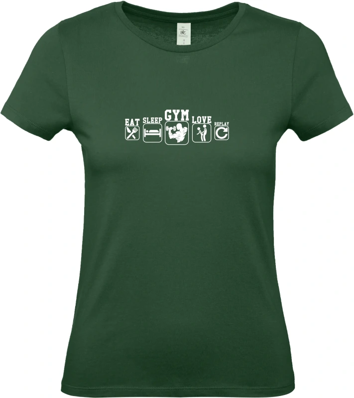 Dámské tričko Eat Sleep Gym Love 5