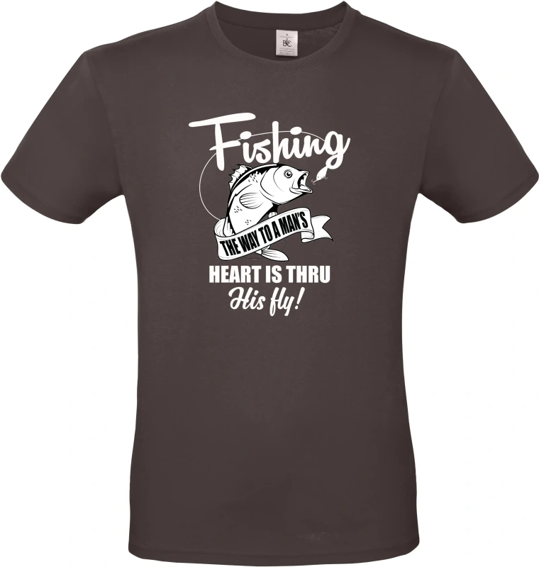 Pánské tričko Fishing the way to a man's heart 1