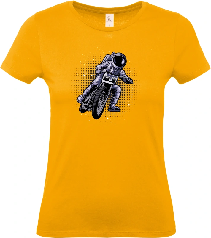 Dámské tričko Vesmírný Závodník - Astronaut na Motorce 7