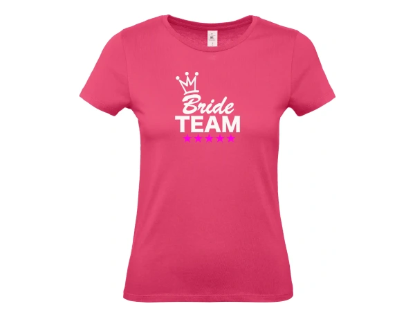 Dámské tričko Bride TEAM korunka a hvězdičky 3