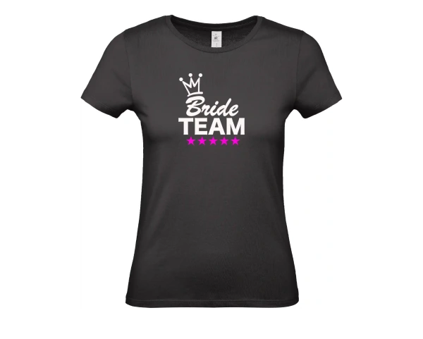 Dámské tričko Bride TEAM korunka a hvězdičky 5