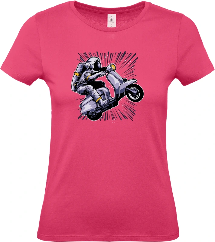 Dámské tričko Vesmírná Jízda - Astronaut na Skútru 10