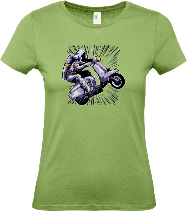 Dámské tričko Vesmírná Jízda - Astronaut na Skútru 9