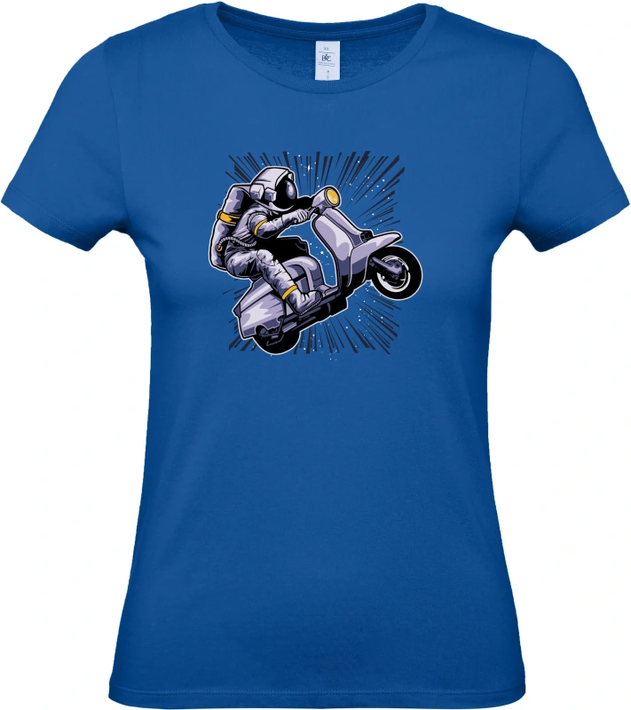 Dámské tričko Vesmírná Jízda - Astronaut na Skútru 5