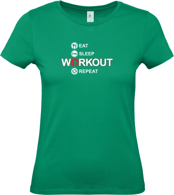 Dámské tričko Eat Sleep Workout Repeat 2