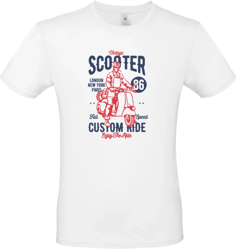 Pánské tričko Vintage Scooter