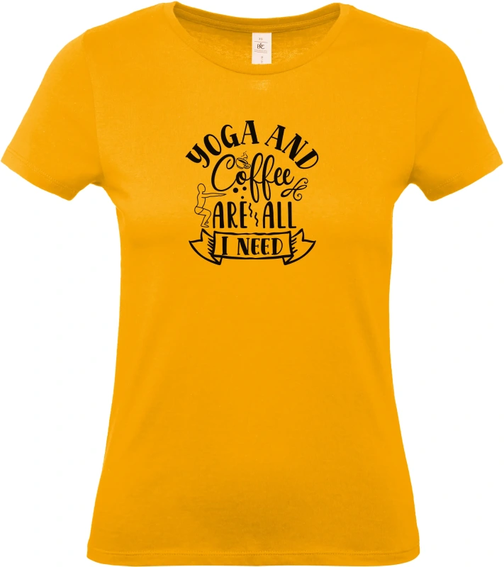 Dámské tričko Yoga and Coffee Are All I Need 3