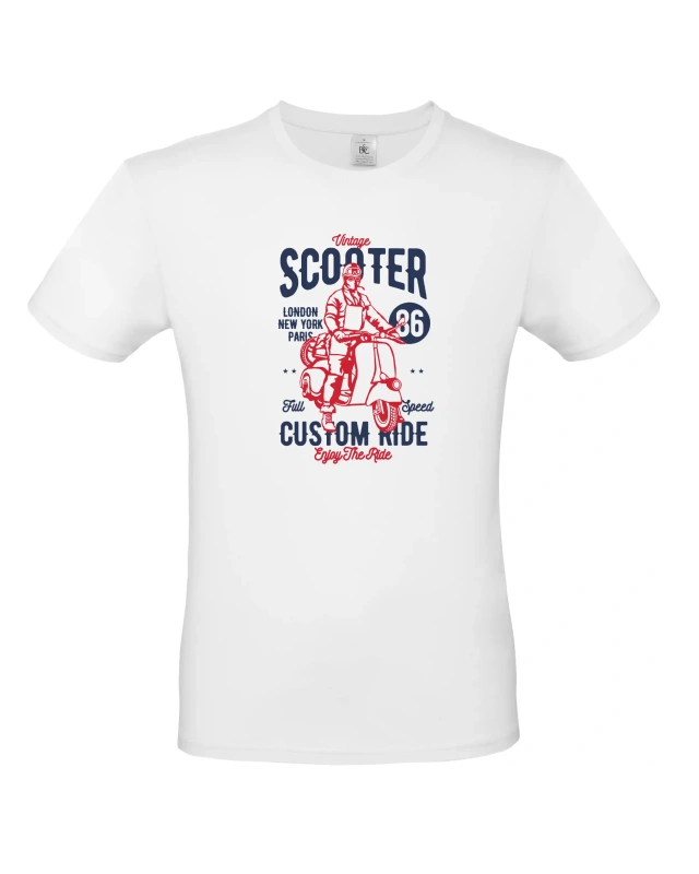 Pánské tričko Vintage Scooter
