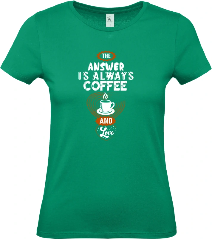 Dámské tričko Answer coffee 3