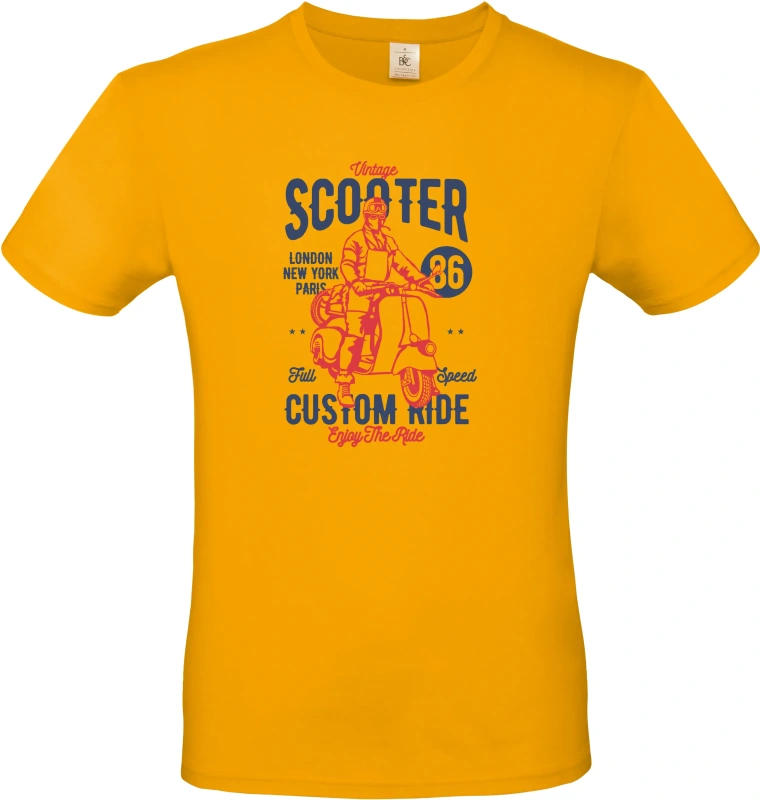 Pánské tričko Vintage Scooter 1
