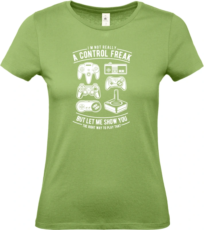 Dámské tričko A Control Freak - herní Klasiky pro Pravé Hráče 7