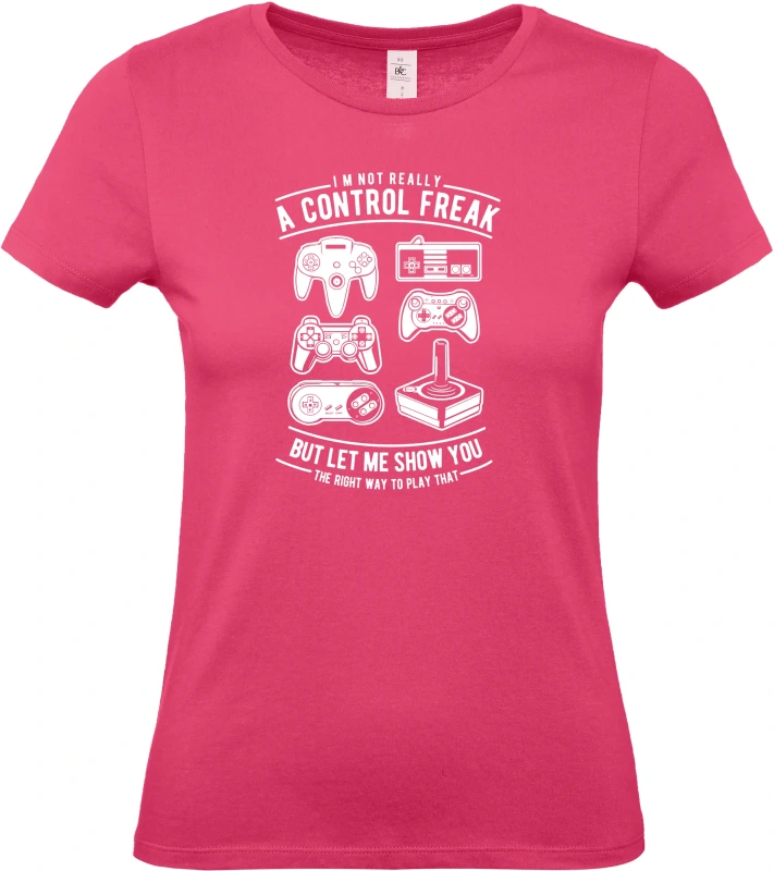 Dámské tričko A Control Freak - herní Klasiky pro Pravé Hráče 8