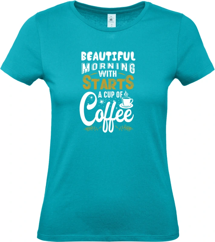 Dámské tričko Starts coffee 8