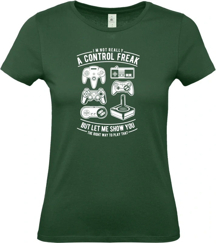 Dámské tričko A Control Freak - herní Klasiky pro Pravé Hráče 4