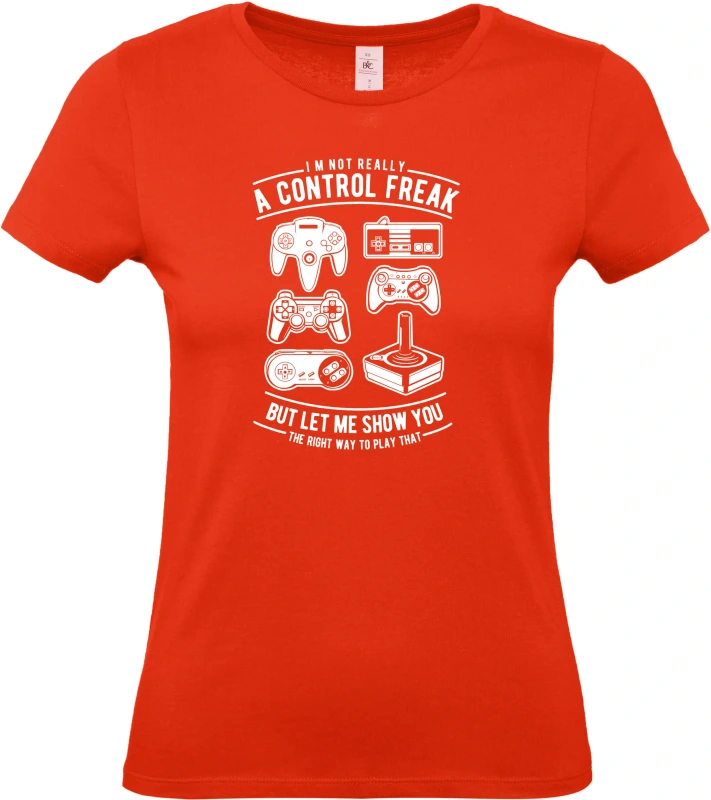 Dámské tričko A Control Freak - herní Klasiky pro Pravé Hráče 6