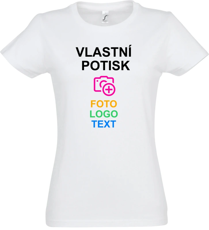 Navrhněte si vlastní dámské tričko - KOMFORT 👕