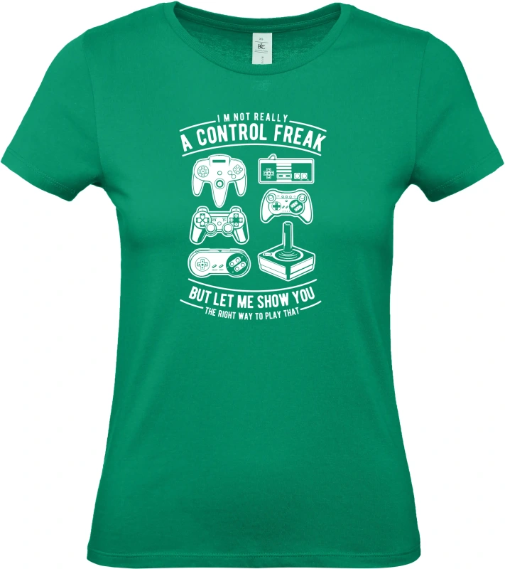 Dámské tričko A Control Freak - herní Klasiky pro Pravé Hráče 2