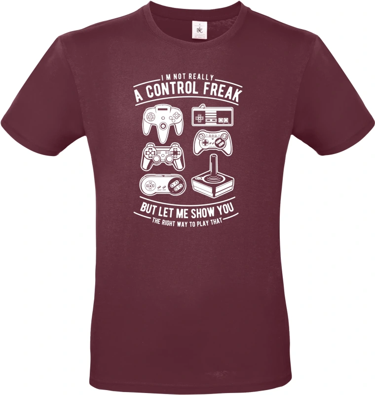 Pánské tričko A Control Freak - herní Klasiky pro Pravé Hráče 8