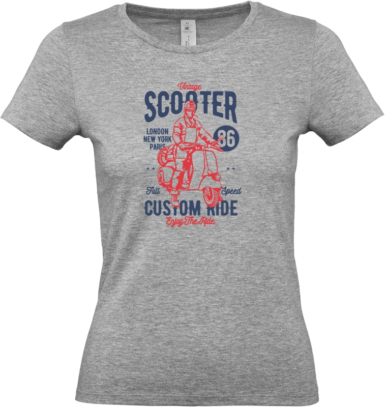 Dámské tričko Vintage Scooter 5