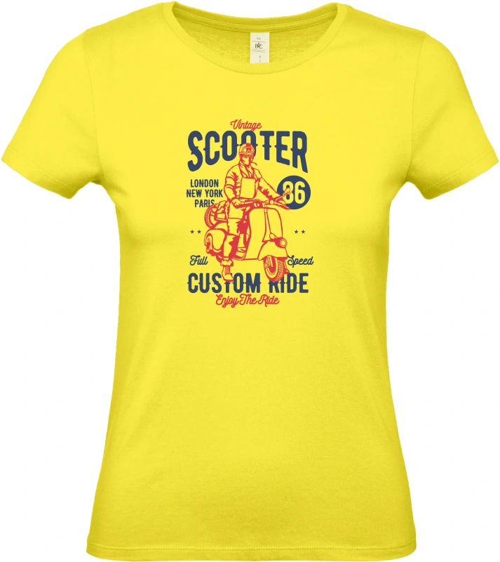 Dámské tričko Vintage Scooter 1