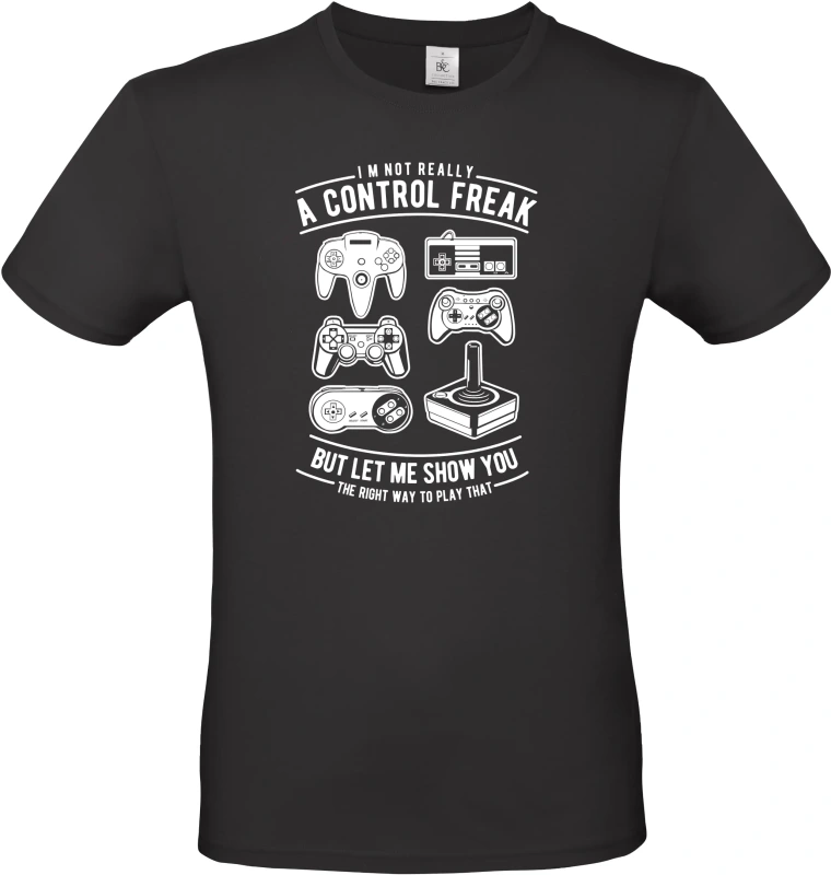 Pánské tričko A Control Freak - herní Klasiky pro Pravé Hráče