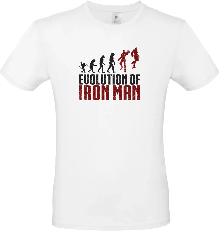 Pánské tričko EVOLUTION OF IRON MAN