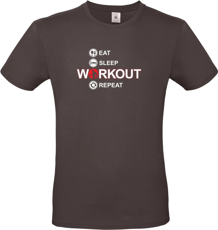 Pánské tričkoEat Sleep Workout Repeat 1