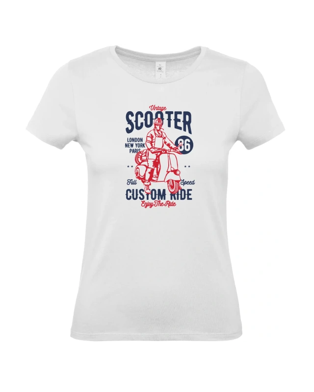 Dámské tričko Vintage Scooter