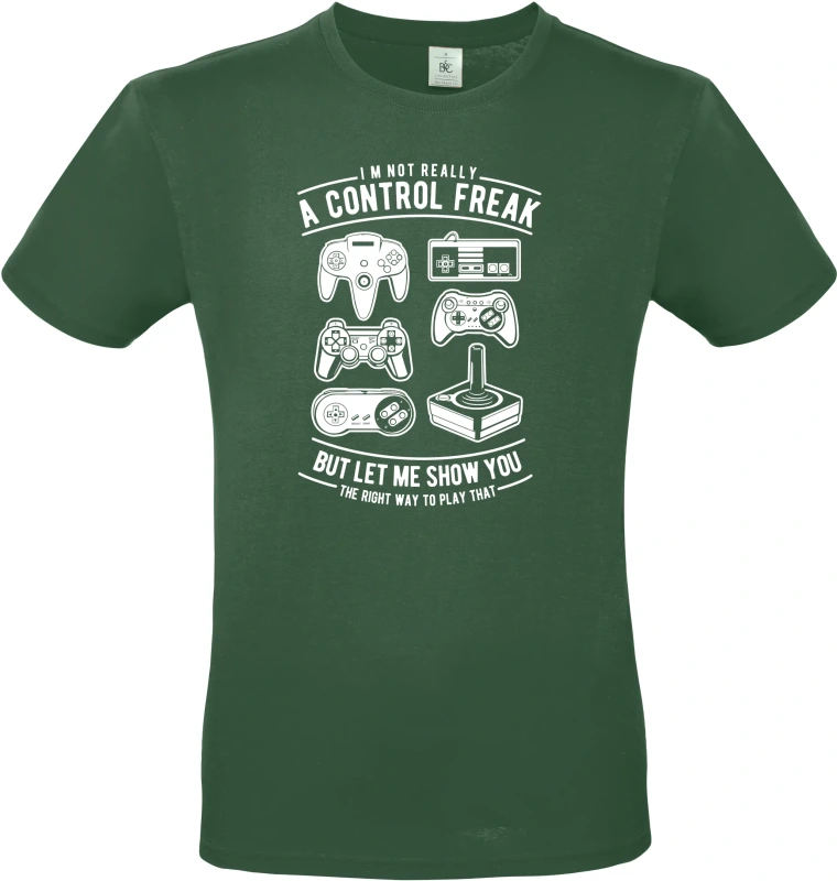 Pánské tričko A Control Freak - herní Klasiky pro Pravé Hráče 4