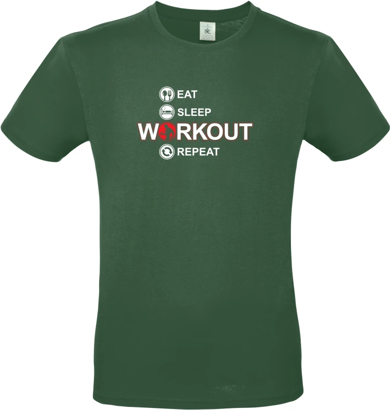 Pánské tričkoEat Sleep Workout Repeat 4