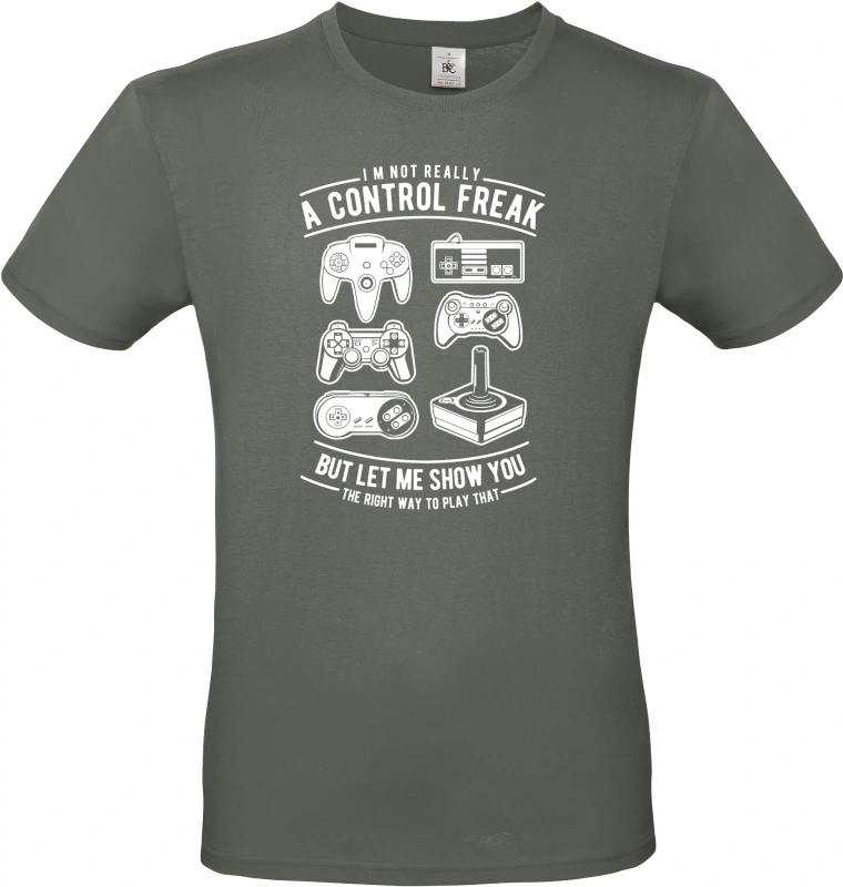 Pánské tričko A Control Freak - herní Klasiky pro Pravé Hráče 2
