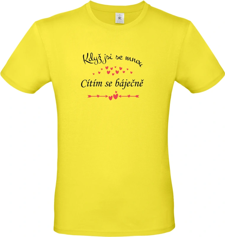 Pánské tričko Když jsi se mnou 1