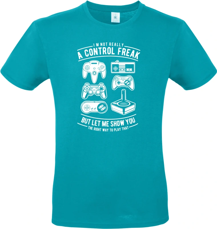 Pánské tričko A Control Freak - herní Klasiky pro Pravé Hráče 7