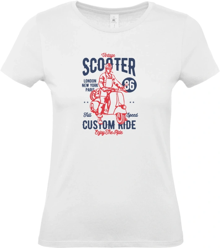 Dámské tričko Vintage Scooter