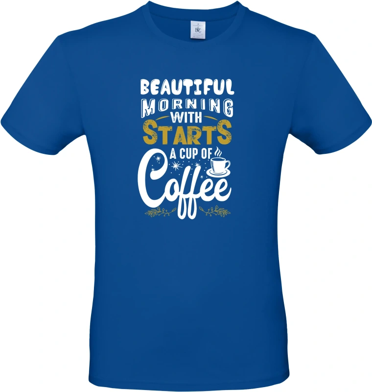 Pánské tričko Starts coffee