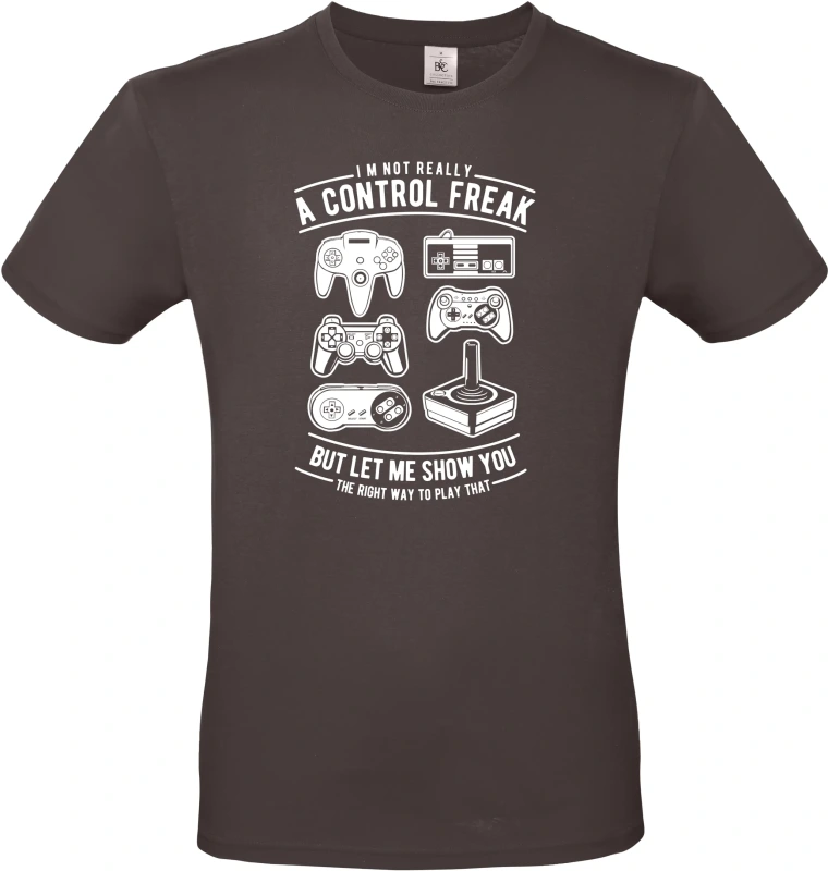 Pánské tričko A Control Freak - herní Klasiky pro Pravé Hráče 1