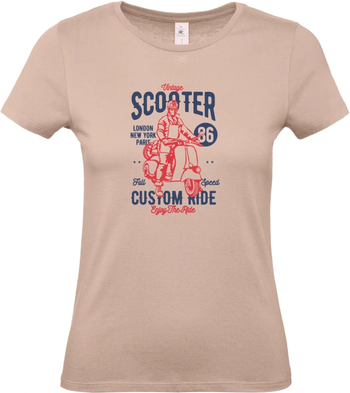 Dámské tričko Vintage Scooter 4