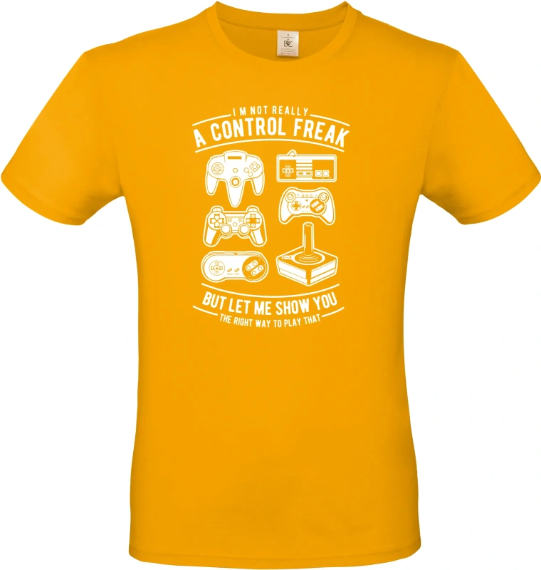 Pánské tričko A Control Freak - herní Klasiky pro Pravé Hráče 5