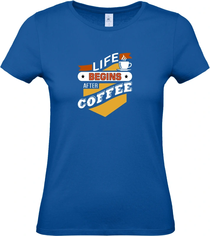 Dámské tričko Begin coffee