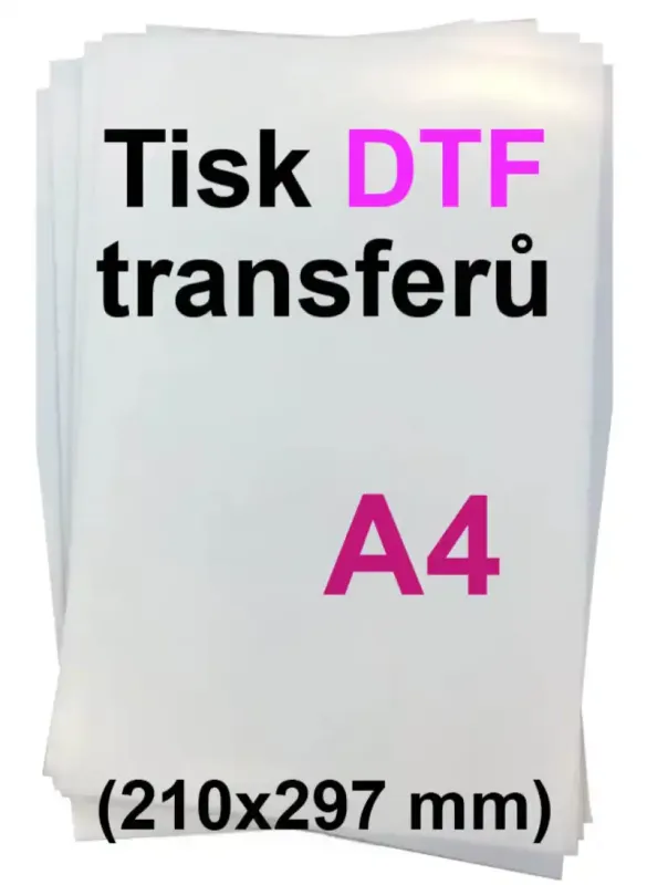 DTF potisk transférové fólie A4