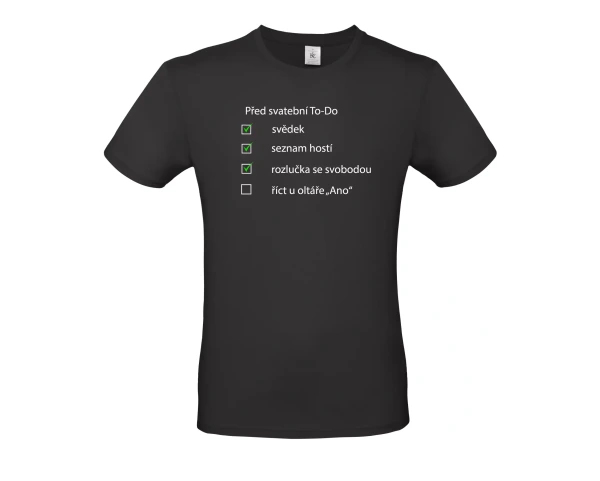 Pánské tričko Předsvatební To-Do 1