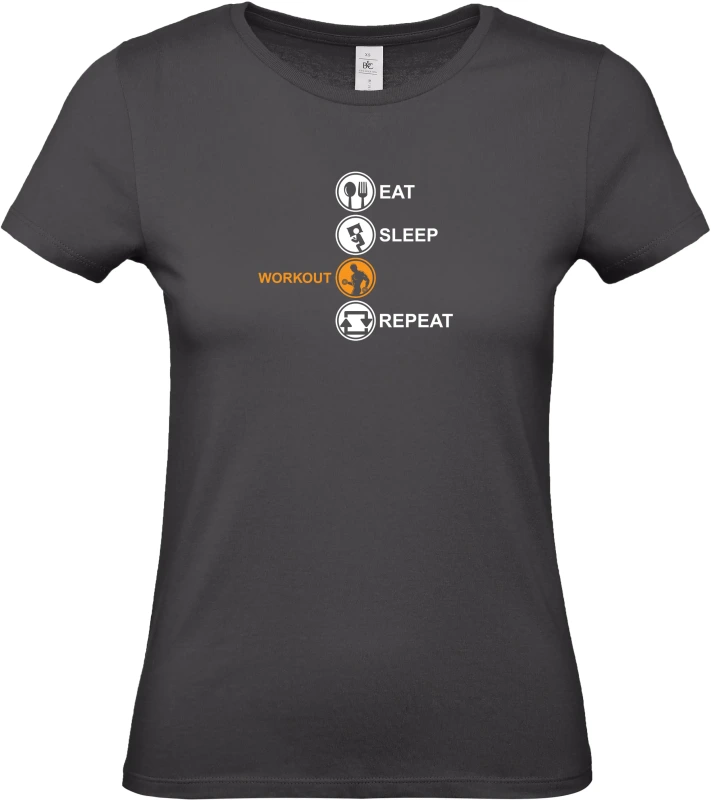 Dámské tričko Eat Sleep Workout Repeat-2 2