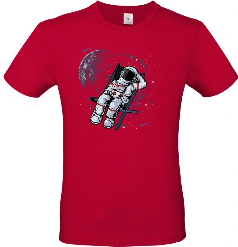 Pánské tričko Vesmírný relax - Astronaut na lehátku 8
